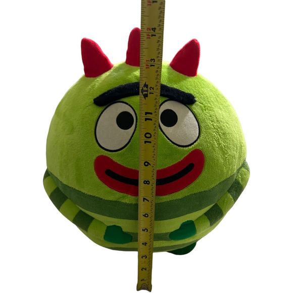 BROBEE Yo Gabba Gabba TY Beanie Ballz 14” Plush Green EXTRA LARGE BALL Nick Jr - Picture 4 of 7